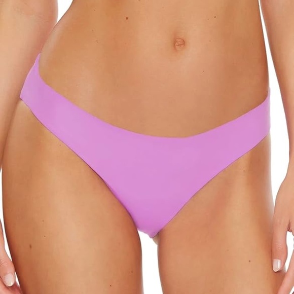 NWT! BECCA Reversible Bikini Bottoms Virtue Blue Agate Size M - Picture 3 of 6